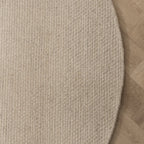 Round Wool Rug - Bliss Cream/White