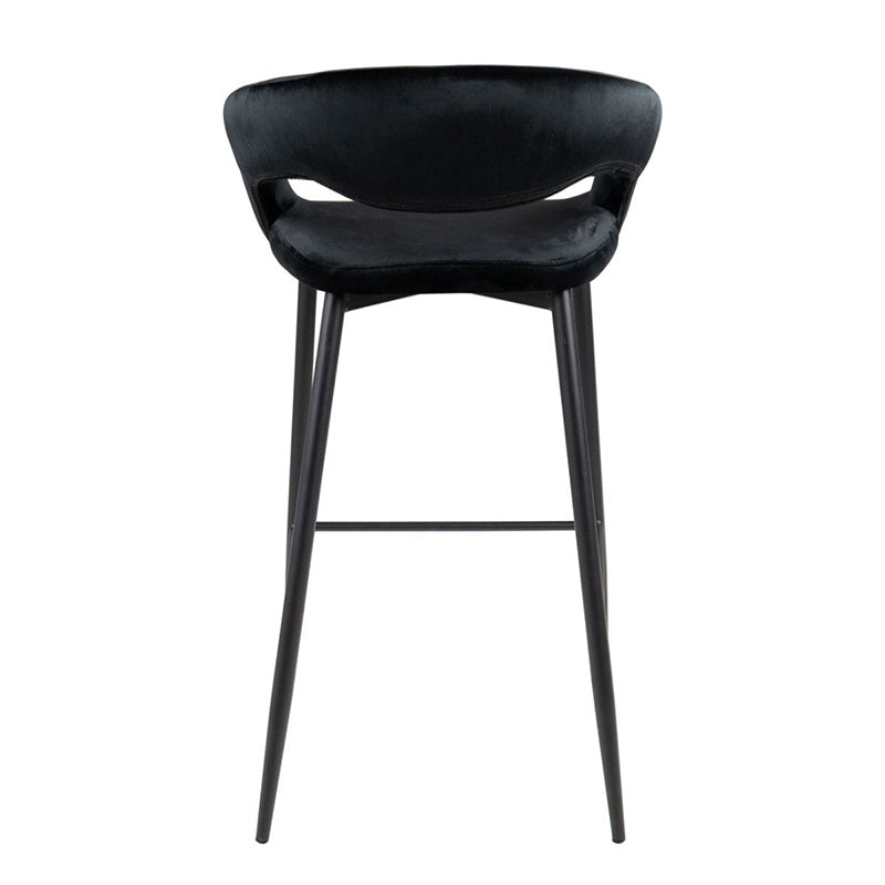 Bar stool - Lenn Velvet Black