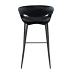 Bar stool - Lenn Velvet Black