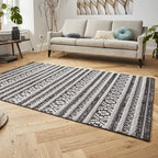 Scandinavian floor rug - Handira Sebou Grey