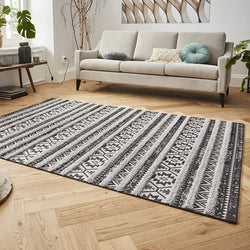 Scandinavian floor rug - Handira Sebou Grey