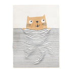 Washable Kids Rug - Ravi Cat Multicolour