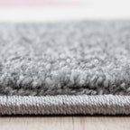 Children's Floor Rug - Anna Cat Pink