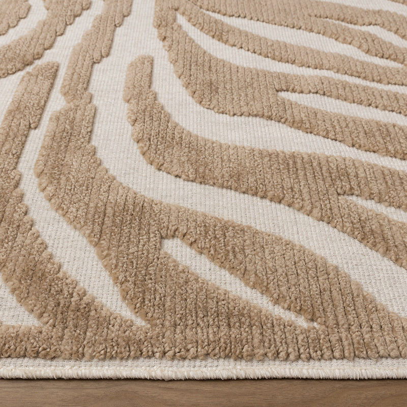Washable Rug - Dunya Zebra Beige/White