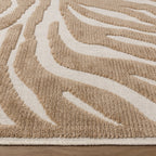 Washable Rug - Dunya Zebra Beige/White