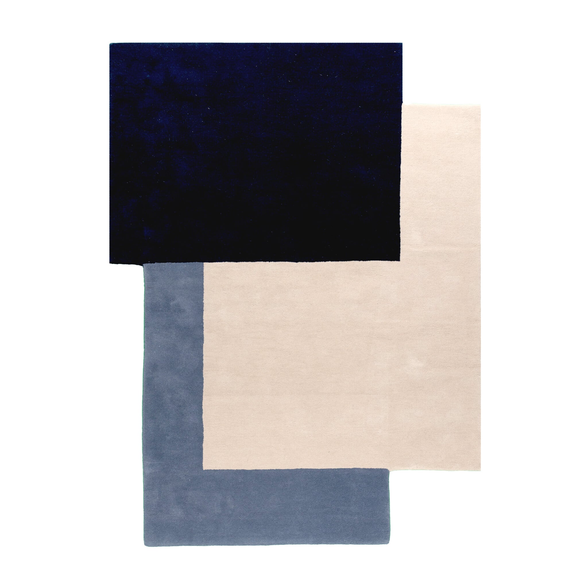 Wool Abstract Rug – Jules Cream/Blue