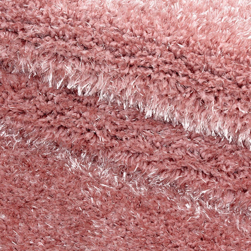 High Pile Floor Rug - Blushy Pink
