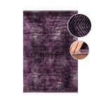 Abstract floor rug - Elitha Geo Purple
