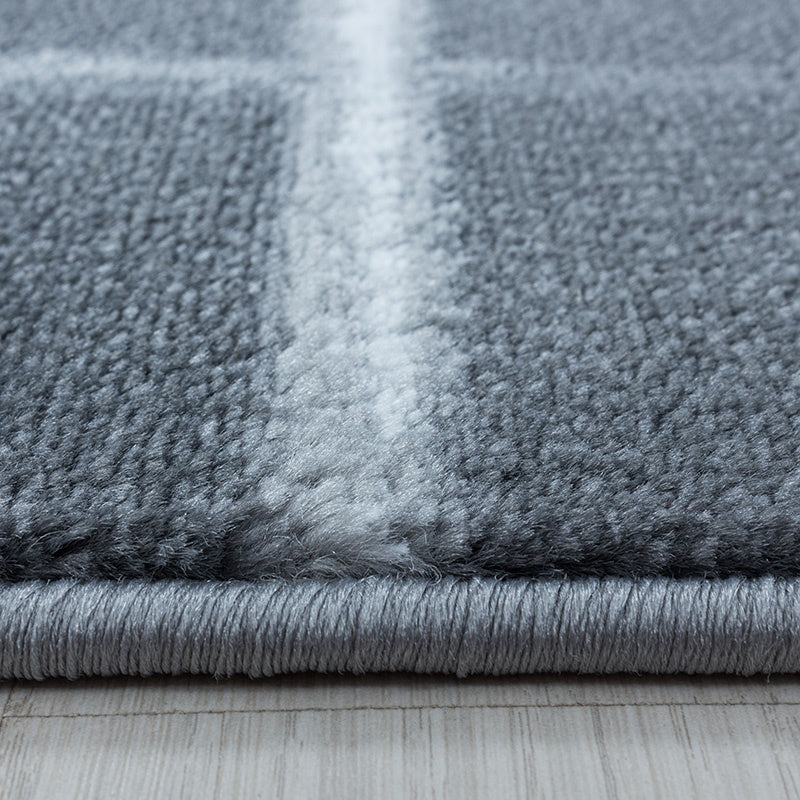 Modern floor rug - Streaky Scratch Grey/White