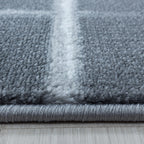 Modern floor rug - Streaky Scratch Grey/White
