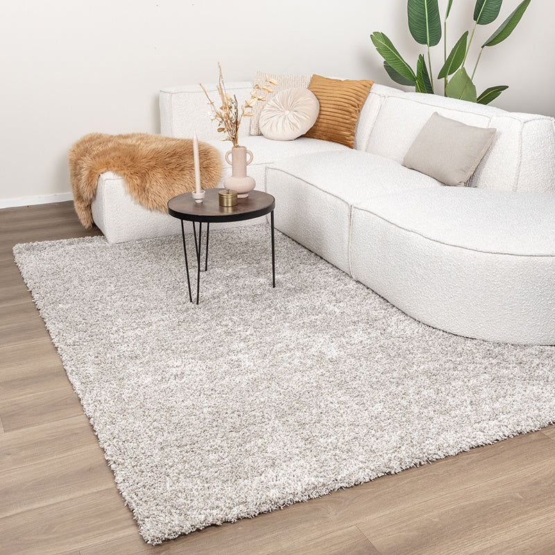 Washable High-Pile Rug - Tidy Light Gray