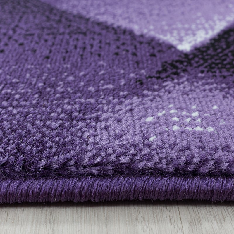 Modern floor rug - Streaky Design Purple