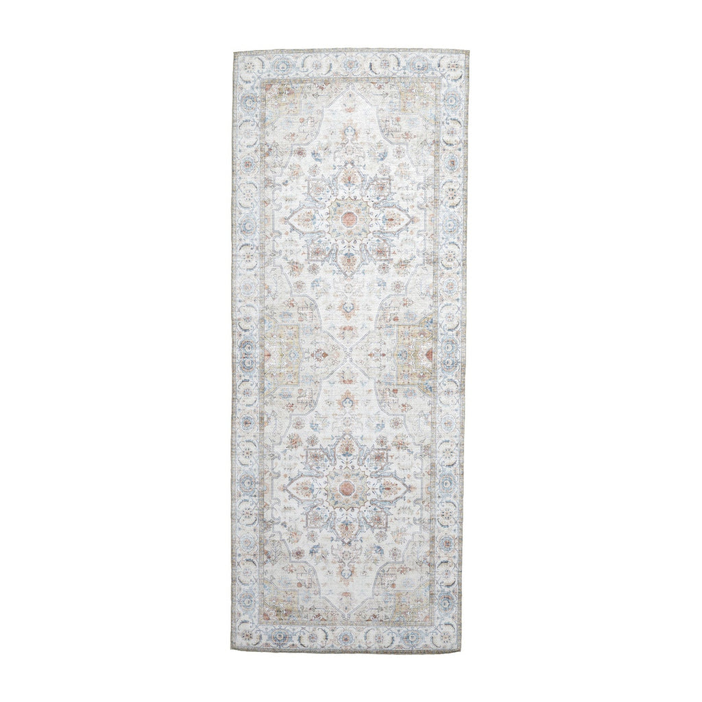 Washable Runner - Domingo Mandala White