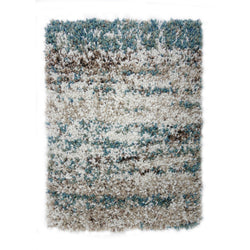 High Pile Floor Rug - Malta Blue/Mottled 6959