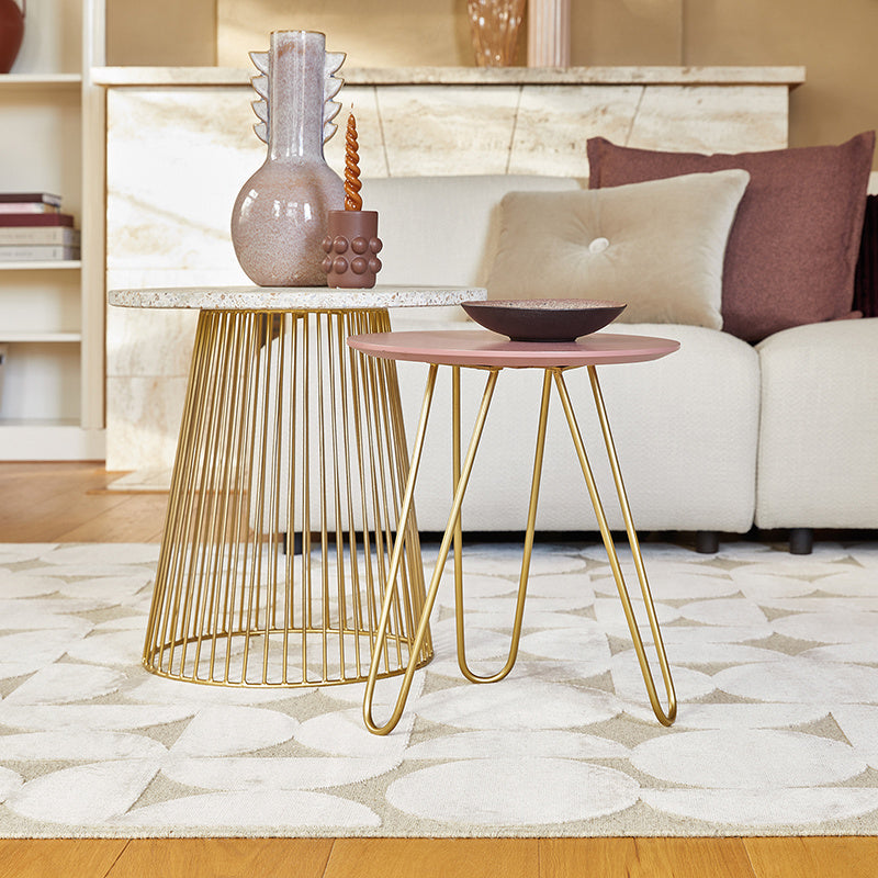 Viscose floor rug - Graphix 3164 Circles Ivory