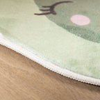 Washable Kids’ Rug – Berry Avocado Green