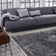 Vintage floor rug - The Fading World Mineral Black 8263