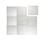 Foam puzzle mat - Alfie XL Stripes Grey/Beige