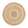 Round Jute Rug - Mirai Circle White/Natural