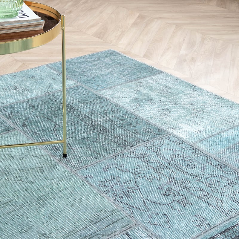 Patchwork Rug - Estate Blue/Green