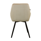 Velvet dining chair - Karl Champagne