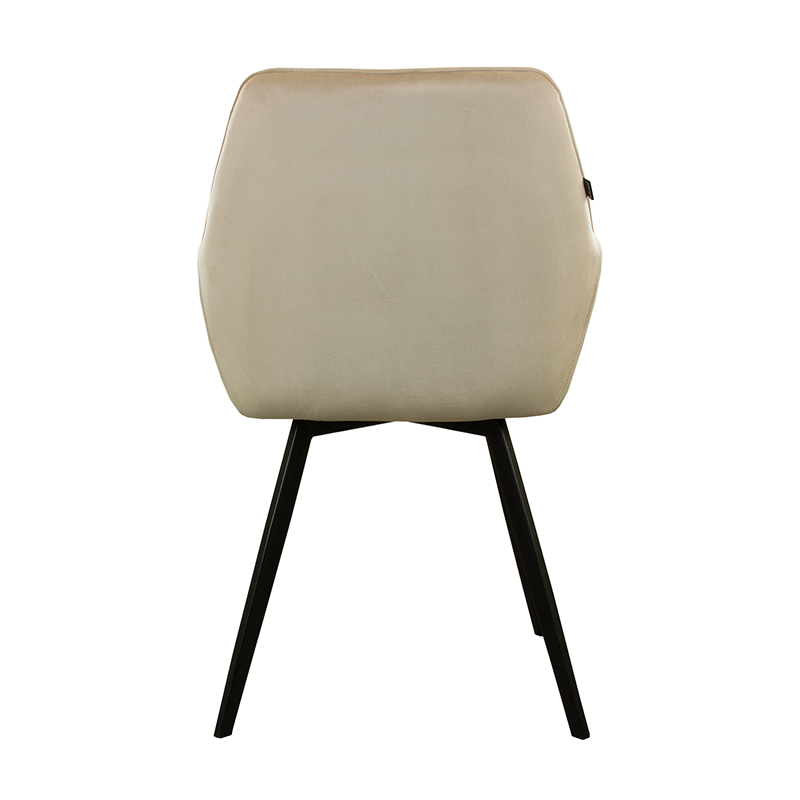 Velvet dining chair - Karl Champagne