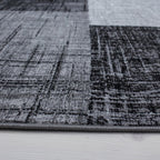 Modern floor rug - Plus Black 8001