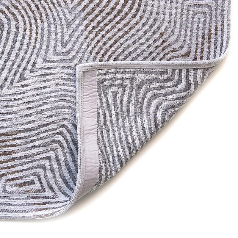 Modern Floor Rug - Meditation Coral 9228 White