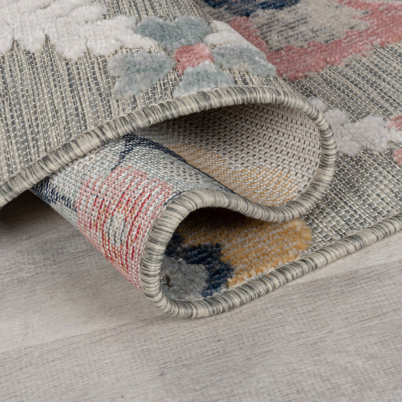 Balcony rug - Plazo Flora Grey