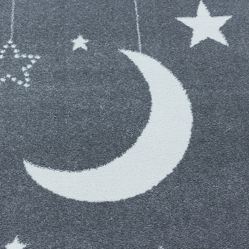 Children's floor rug - Fleurtje Moon Pink