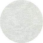 Round high-pile floor rug - Marshall Light Grey 6242