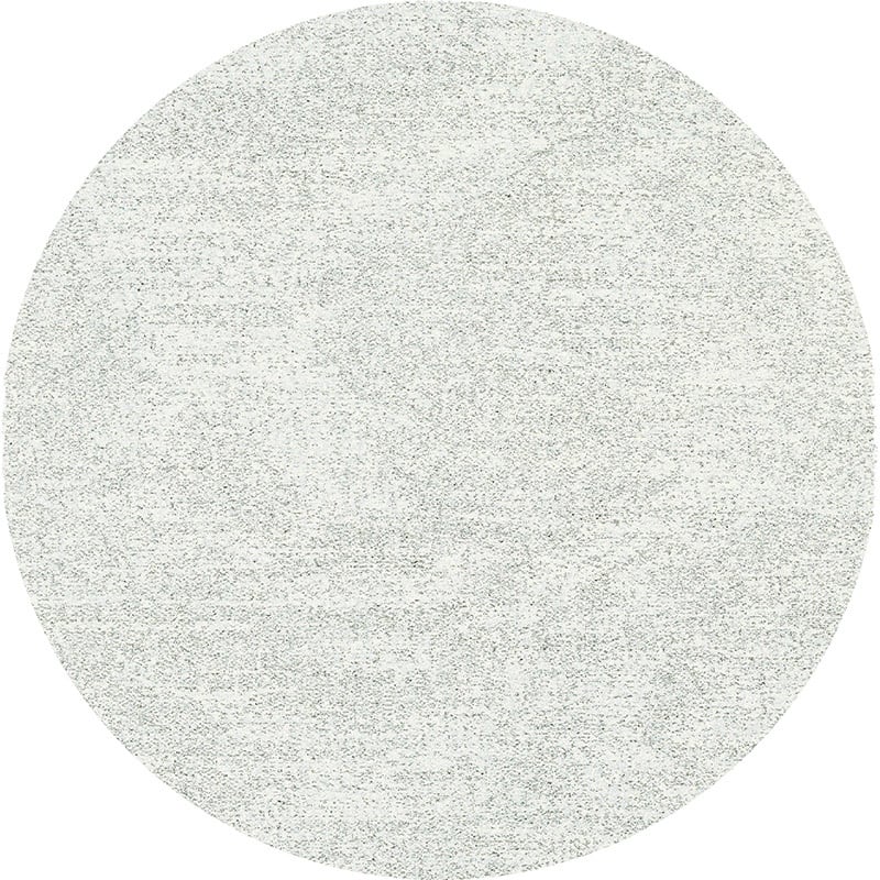 Round high-pile floor rug - Marshall Light Grey 6242