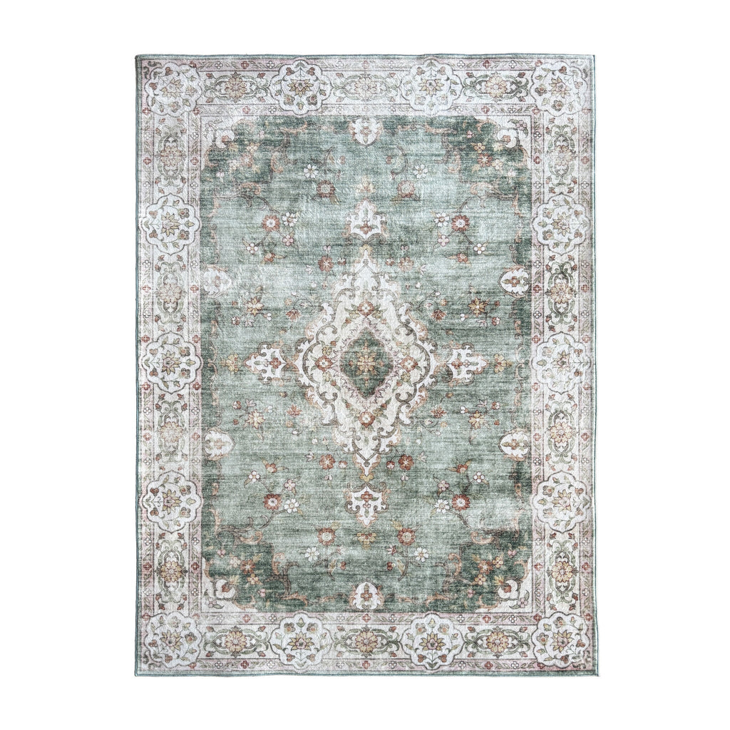Vintage rug – Ember Medallion Green