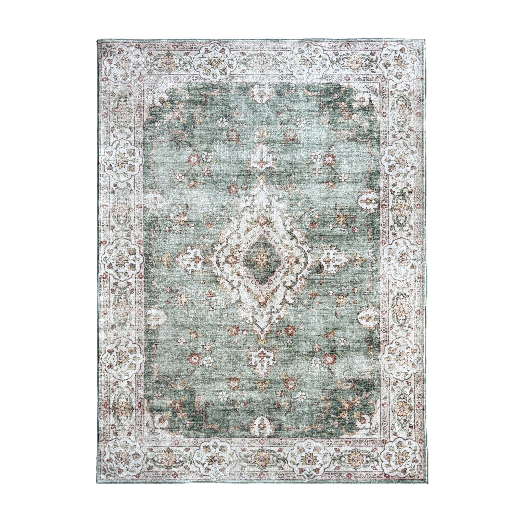 Vintage rug – Ember Medallion Green