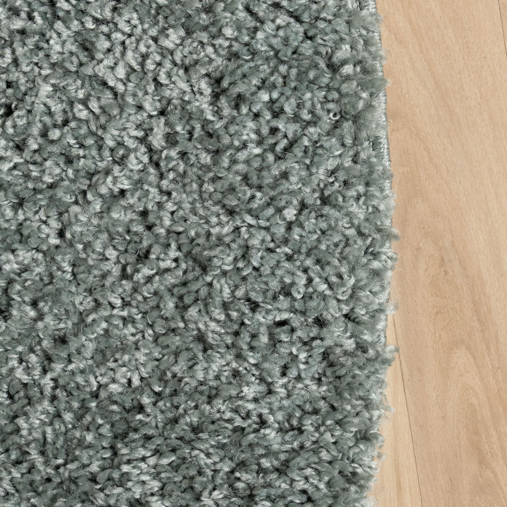 Round High-Pile Rug – Wish Blue/Green