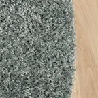 Round High-Pile Rug – Wish Blue/Green