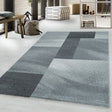 Retro Rug - Stencil Rectangles Grey/Anthracite