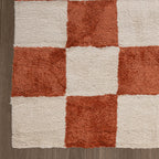 Checkerboard Rug - Blox Terracotta
