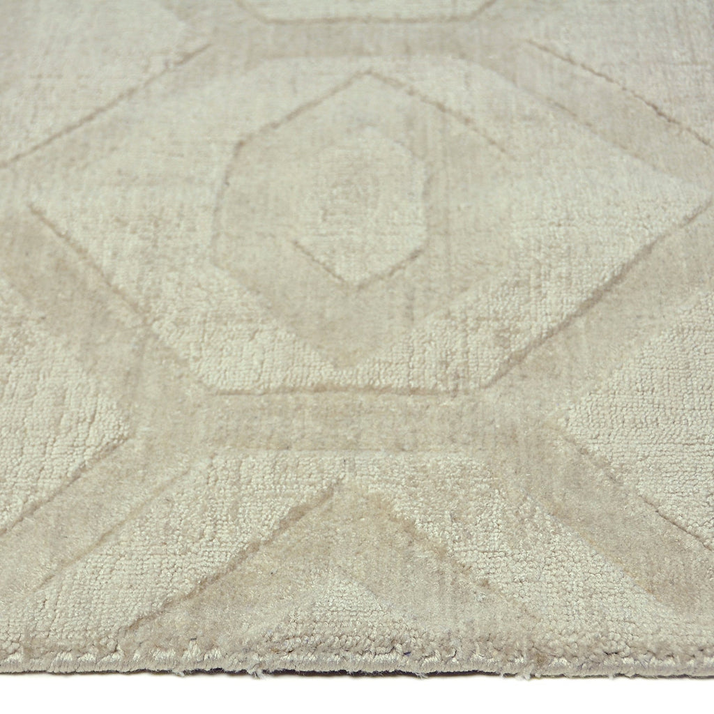 Geometric floor rug - Hermine Ivory