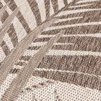 Round Outdoor Rug - Tiga Palm Taupe