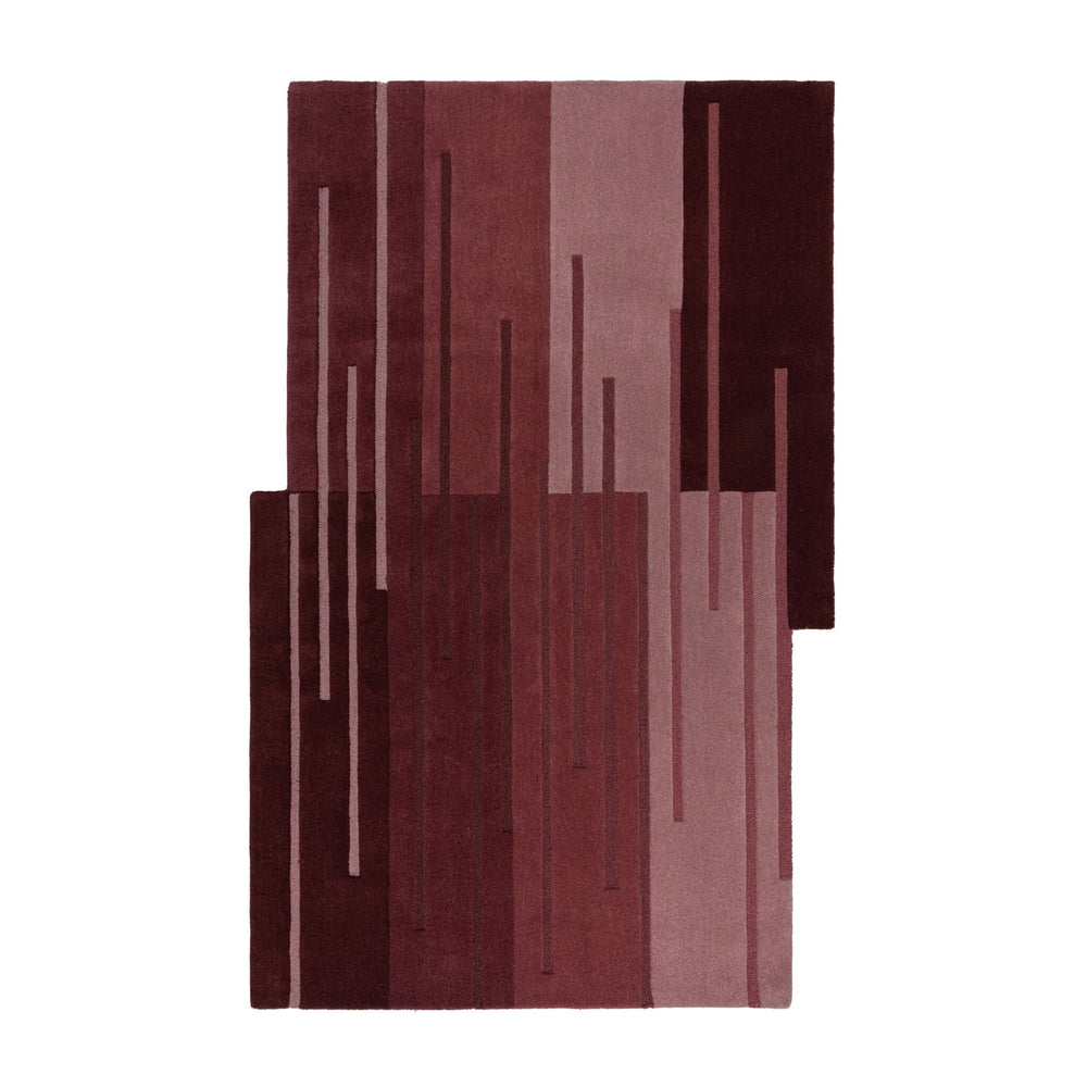Graphic floor rug - Silco Ombre Red