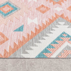 Bohemian Outdoor Rug - Vedra Aztec Pink
