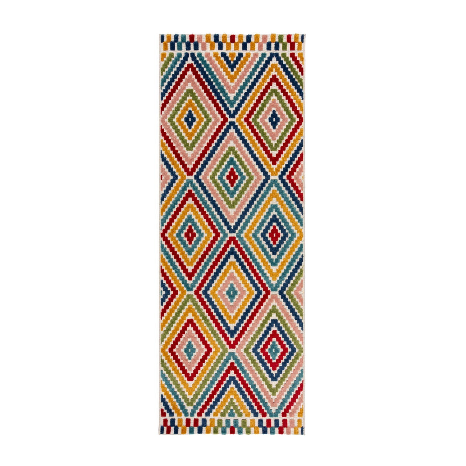 Indoor and outdoor runner - Bayo Diamond Multicolor