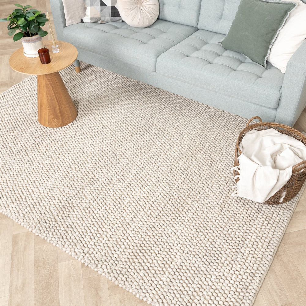 Wool Rug - Luminous Cream/White
