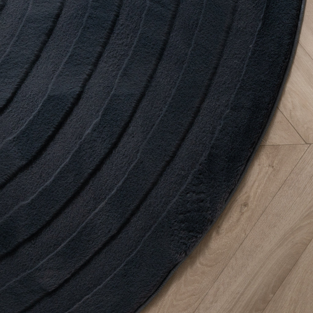 Irregular Rug - Flowy Wavy Anthracite