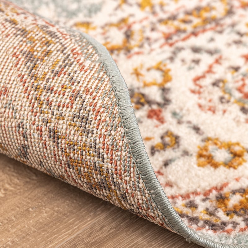 Round Vintage Rug - Thirza Medallion Light Blue/Multicolour