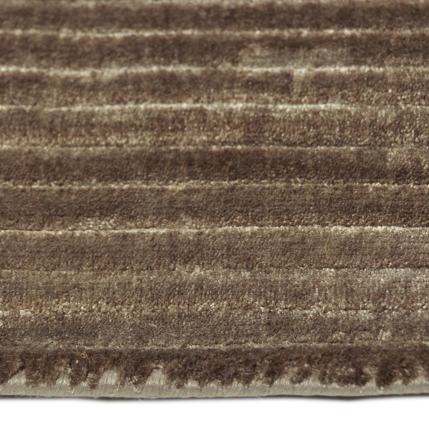 Viscose floor rug - Remi Brown