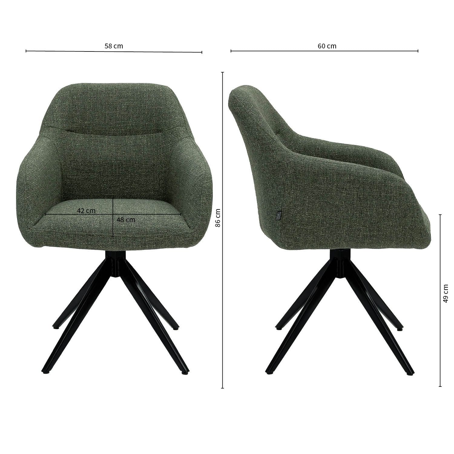 Swivel Chair - Rafi Green