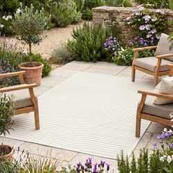 Modern Rug - Nori Curves White