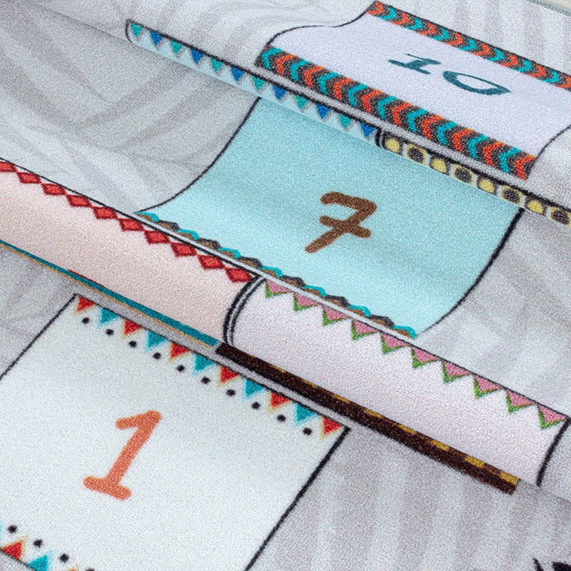 Play Rug - Pleun Animals Hopscotch Grey